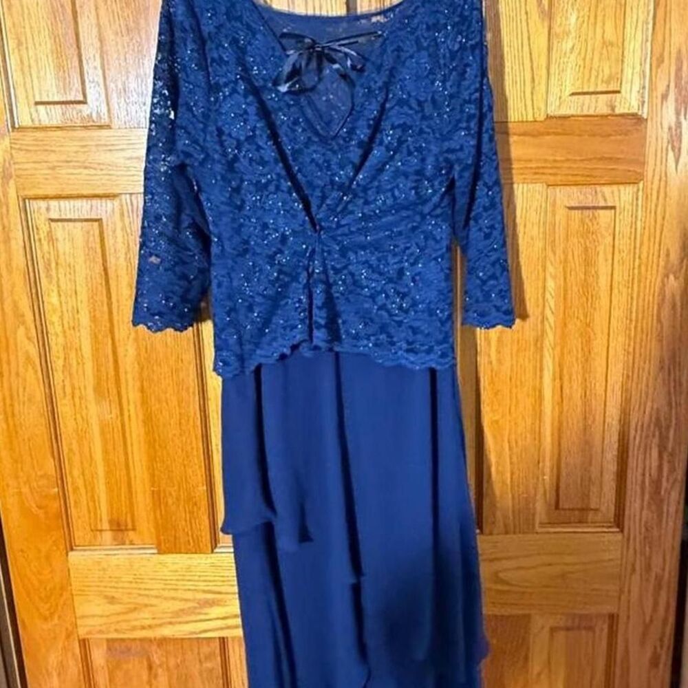 Marina Women's Navy and Blue Dress